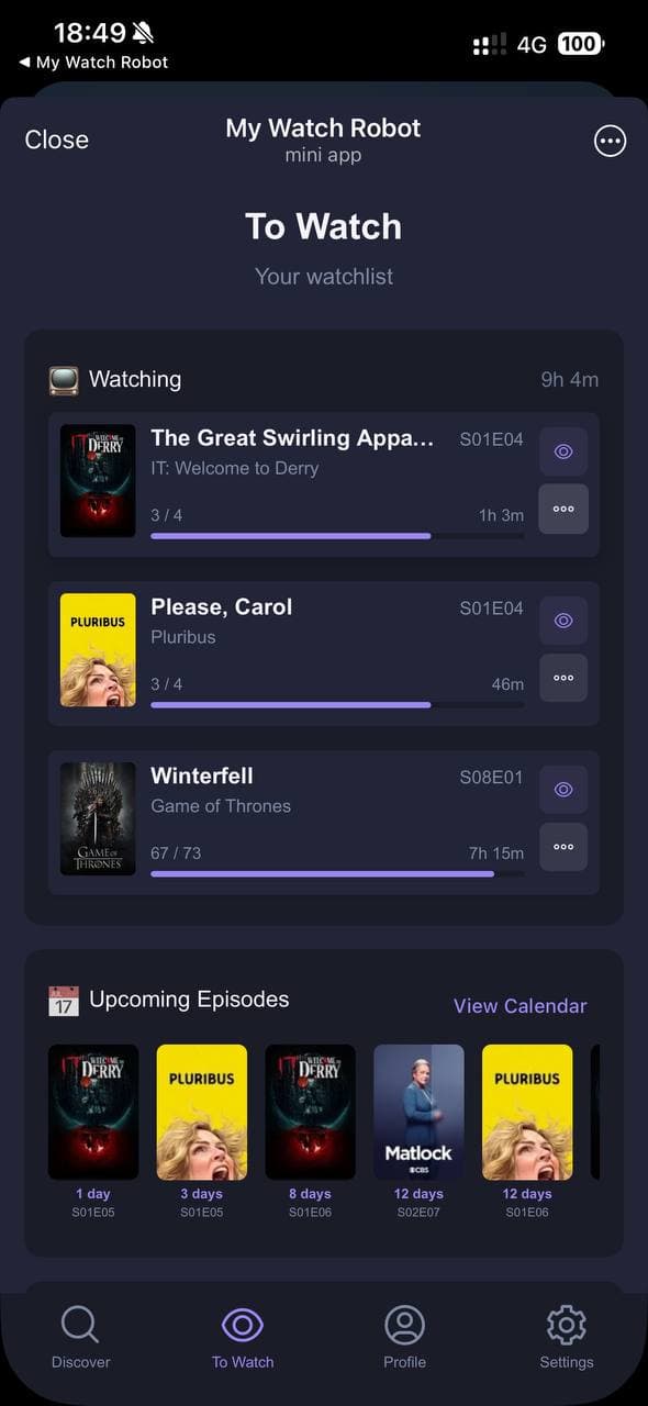 My Watch Robot screenshot 2